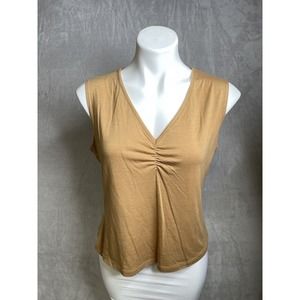 Vintage Baranda Sleeveless Gold Tank Size Large